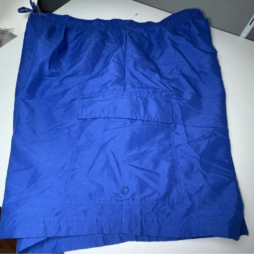Mens swim shorts size large Tall cobalt blue